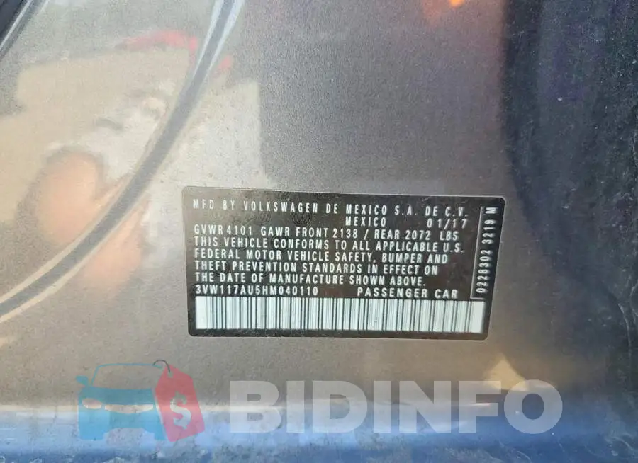 3VW117AU5HM040110 Photo# 14