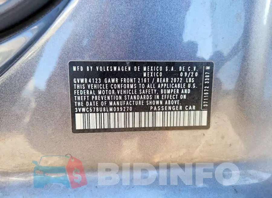 3VWC57BU8LM099270 Photo# 12