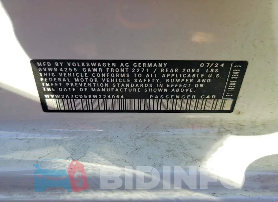 WVW2A7CD5RW224064 Photo# 12