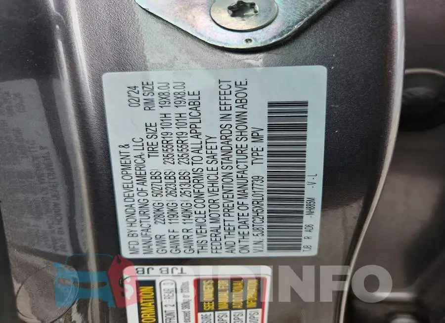 5J8TC2H5XRL017739 Photo# 14