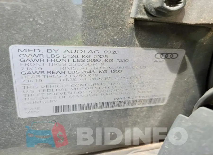 WA1DECF33M1026219 Photo# 13