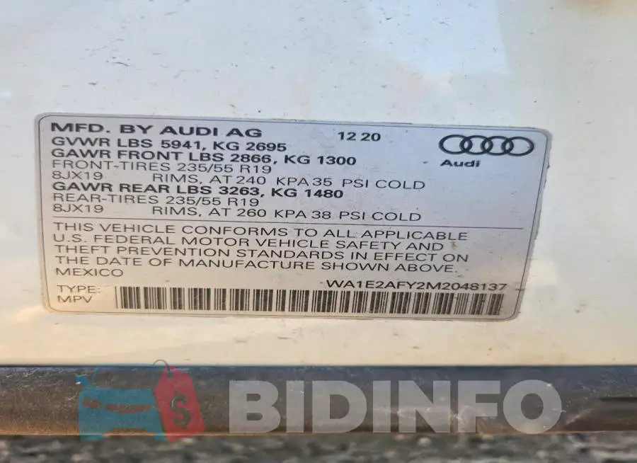 WA1E2AFY2M2048137 Photo# 13