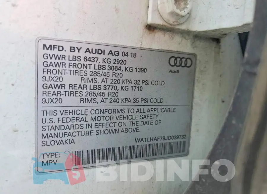 WA1LHAF78JD039732 Photo# 13