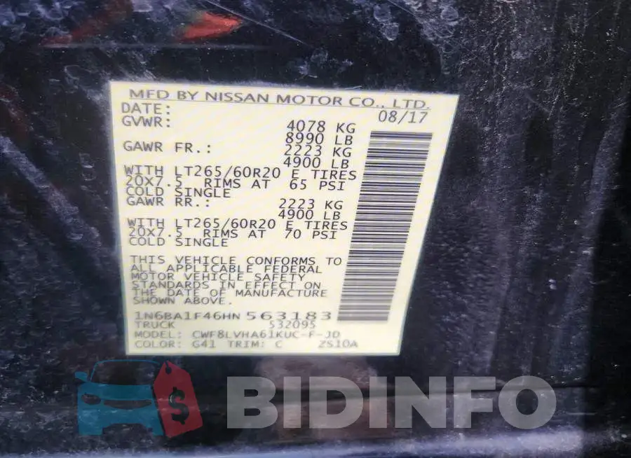 1N6BA1F46HN563183 Photo# 12