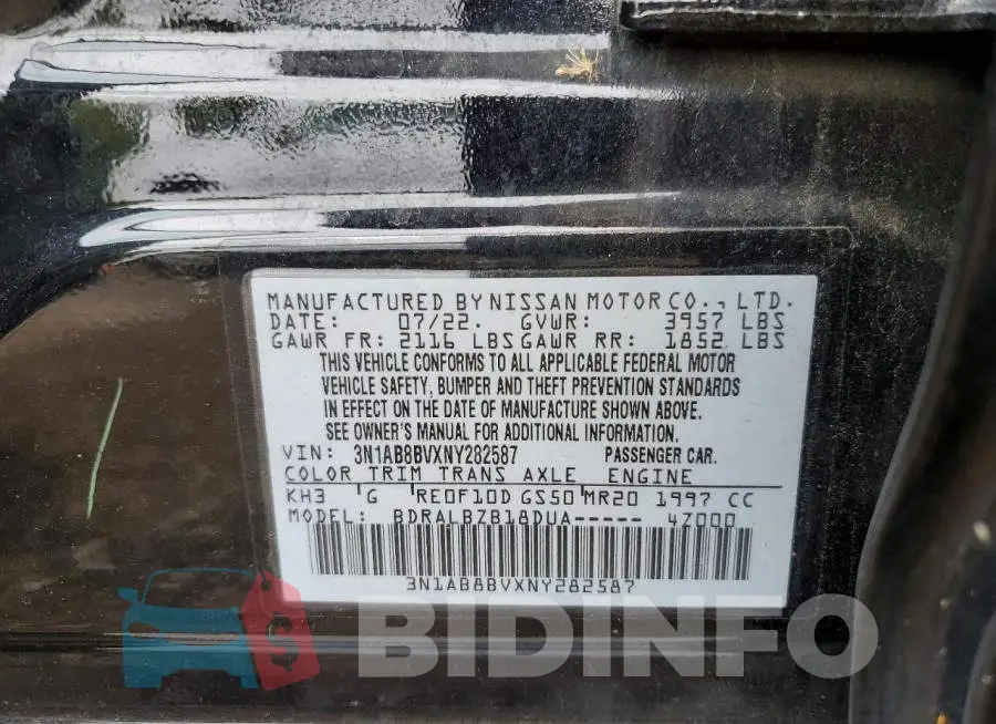 3N1AB8BVXNY282587 Photo# 12