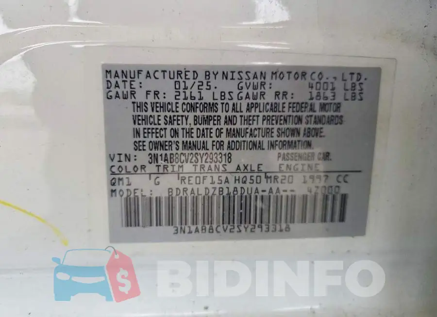 3N1AB8CV2SY293318 Photo# 12