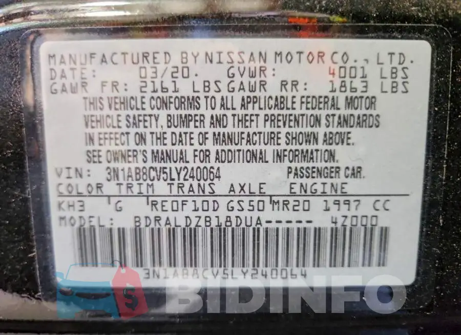 3N1AB8CV5LY240064 Photo# 12