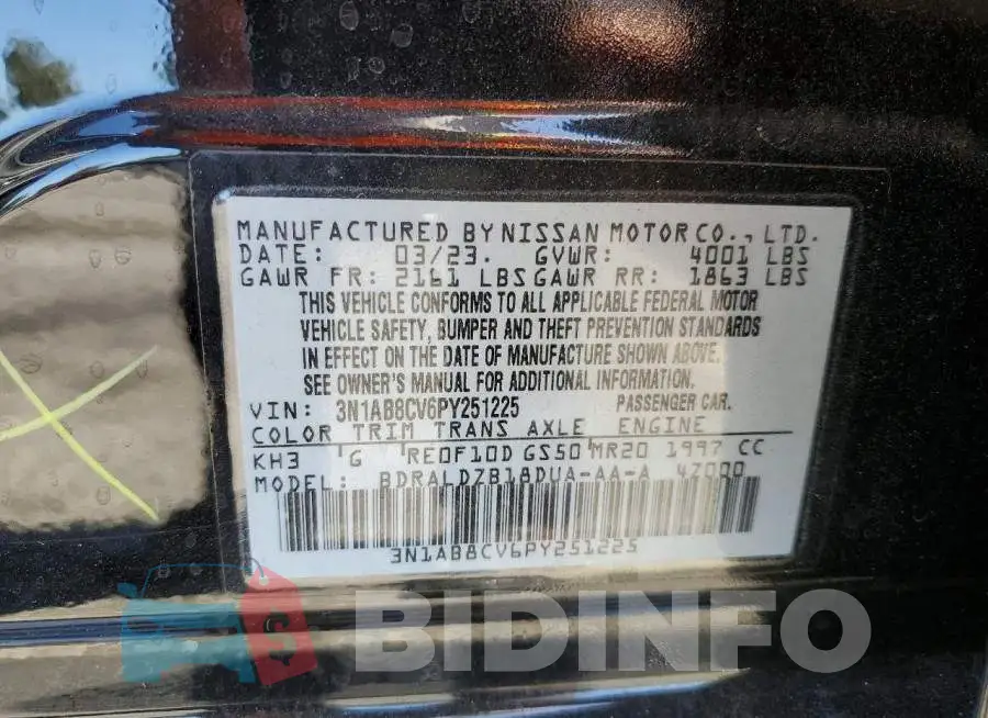 3N1AB8CV6PY251225 Photo# 12