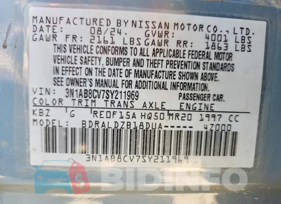 3N1AB8CV7SY211969 Photo# 13