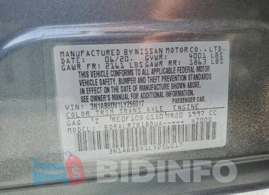 3N1AB8DV1LY256017 Photo# 12