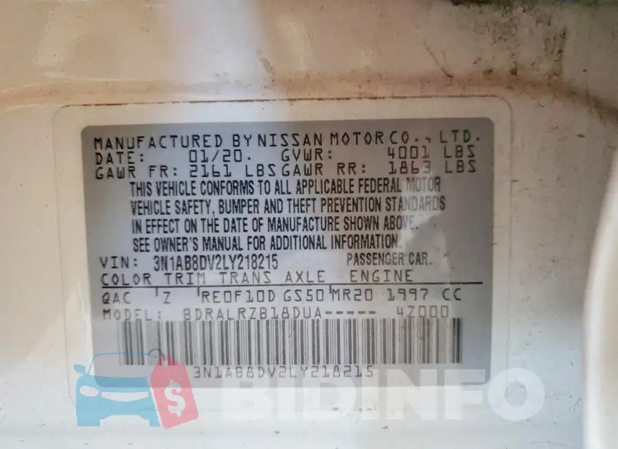 3N1AB8DV2LY218215 Photo# 12
