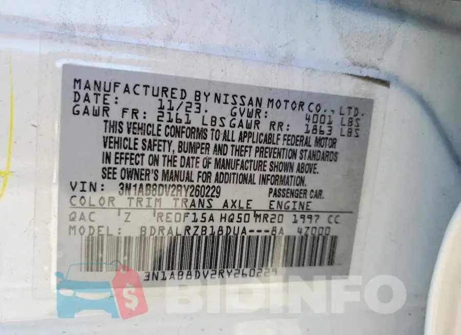3N1AB8DV2RY260229 Photo# 13