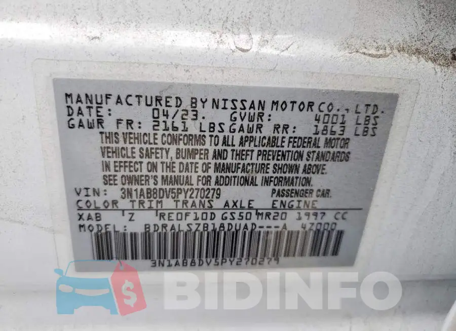 3N1AB8DV5PY270279 Photo# 12