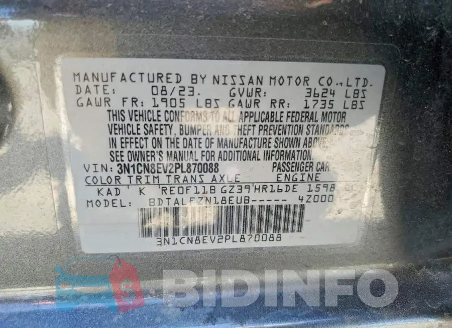 3N1CN8EV2PL870088 Photo# 13