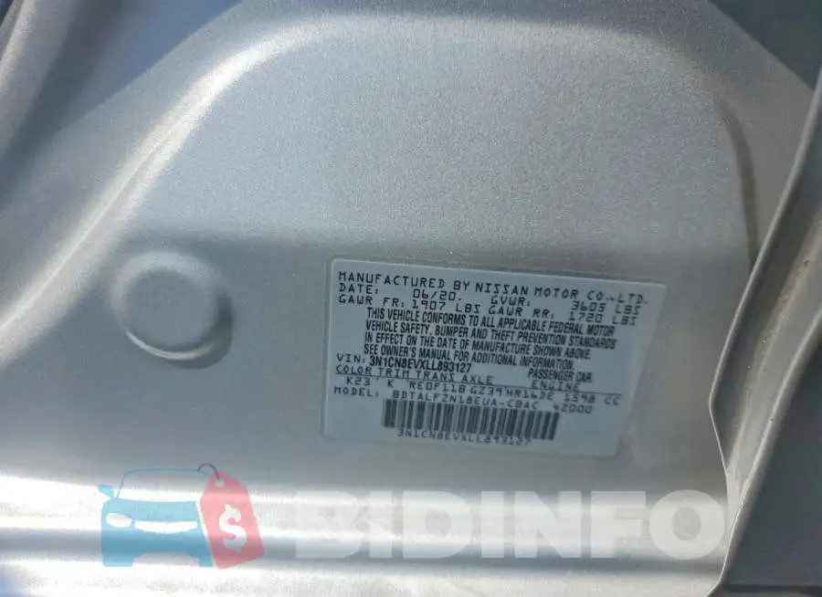 3N1CN8EVXLL893127 Photo# 12