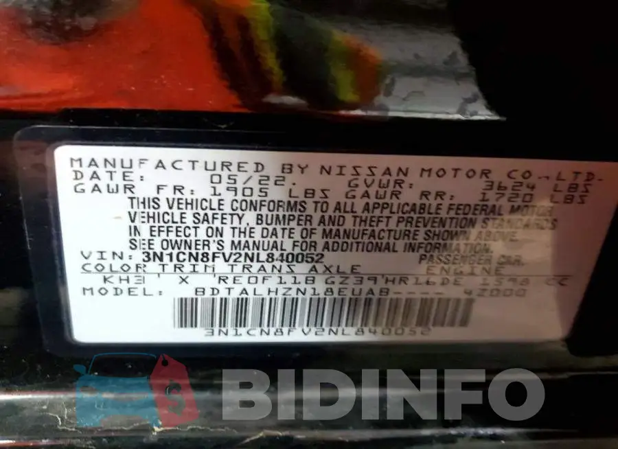 3N1CN8FV2NL840052 Photo# 12