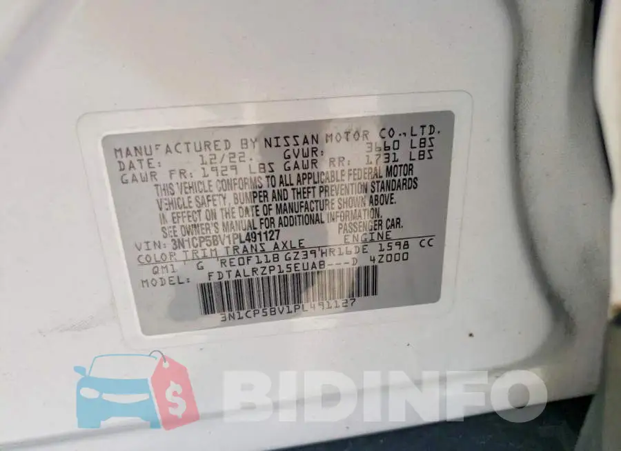 3N1CP5BV1PL491127 Photo# 12