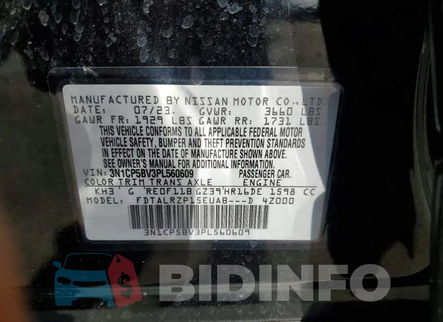 3N1CP5BV3PL560609 Photo# 13