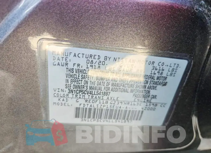 3N1CP5CV4LL541897 Photo# 13