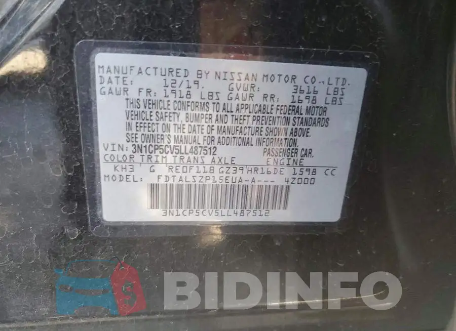 3N1CP5CV5LL487512 Photo# 13