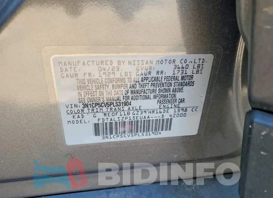 3N1CP5CV5PL531904 Photo# 12