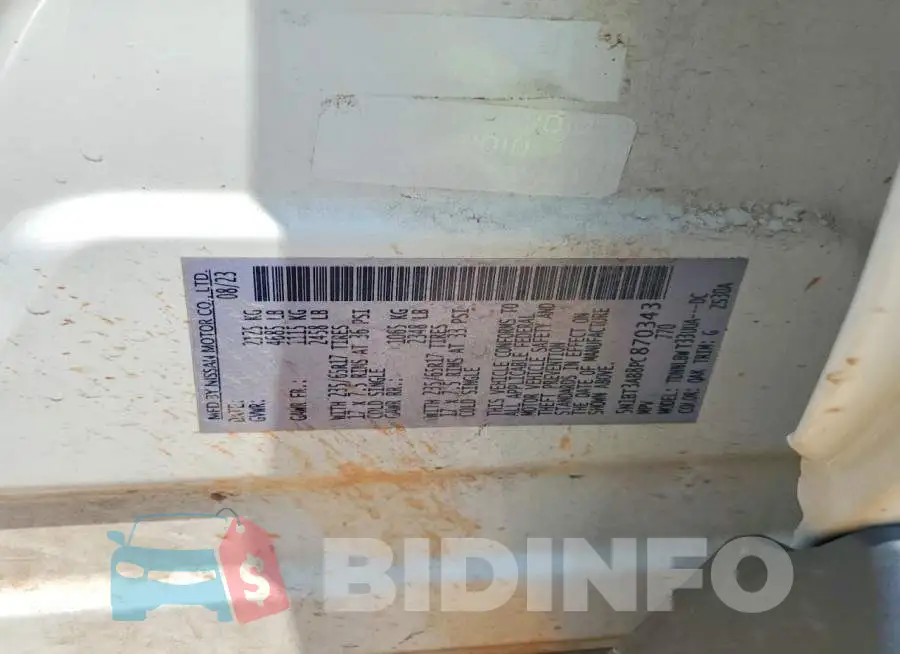 5N1BT3AB8PC870343 Photo# 13