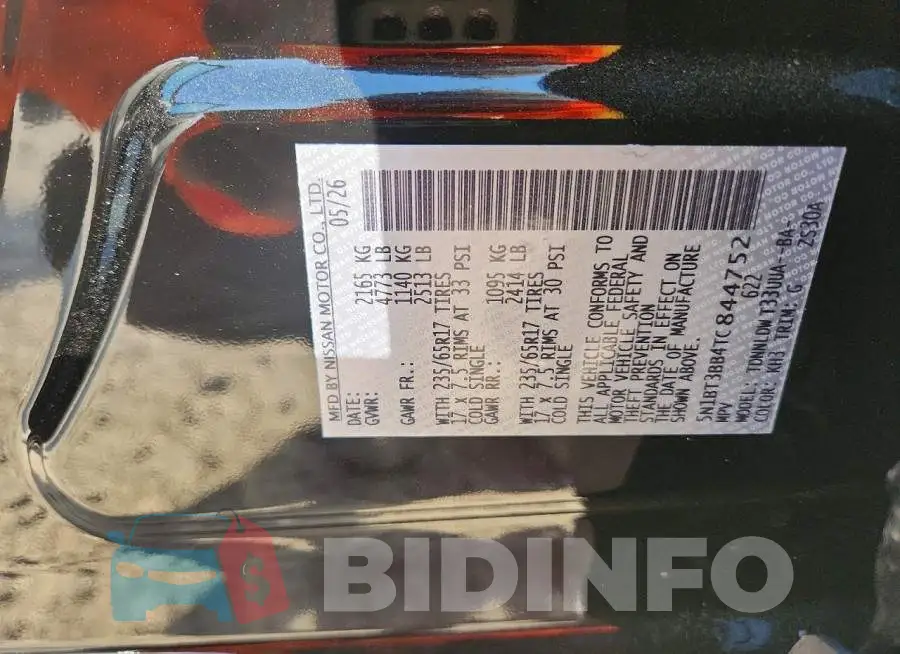 5N1BT3BB4TC844752 Photo# 14