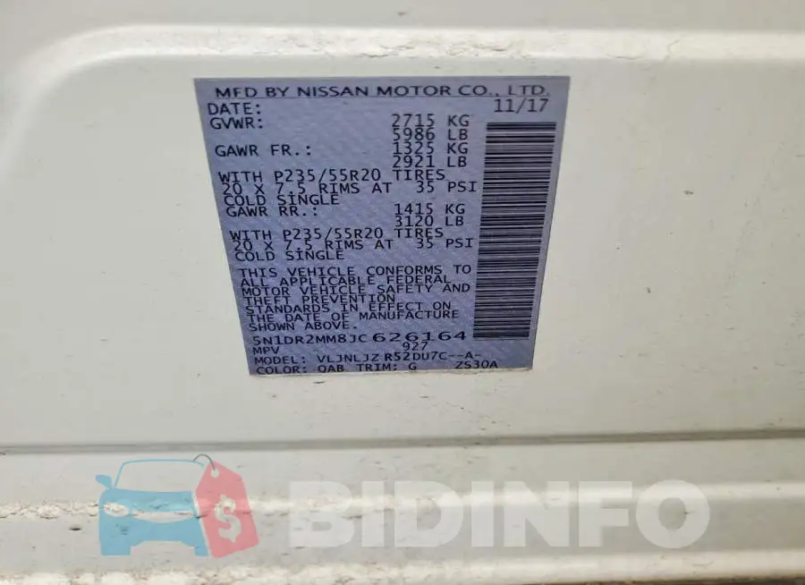 5N1DR2MM8JC626164 Photo# 13