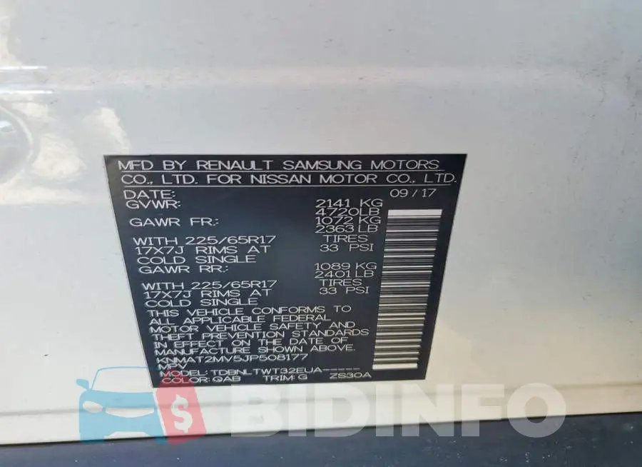 KNMAT2MV5JP508177 Photo# 12
