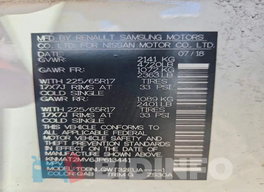 KNMAT2MV6JP613441 Photo# 13