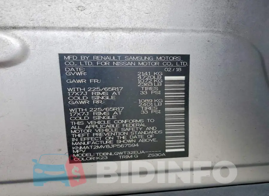 KNMAT2MV8JP567594 Photo# 13