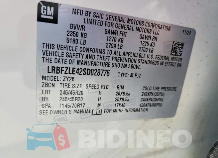 LRBFZLE42SD028776 Photo# 14
