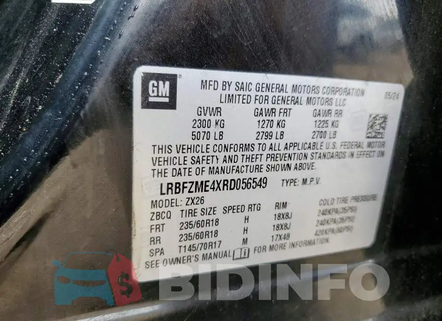 LRBFZME4XRD056549 Photo# 13