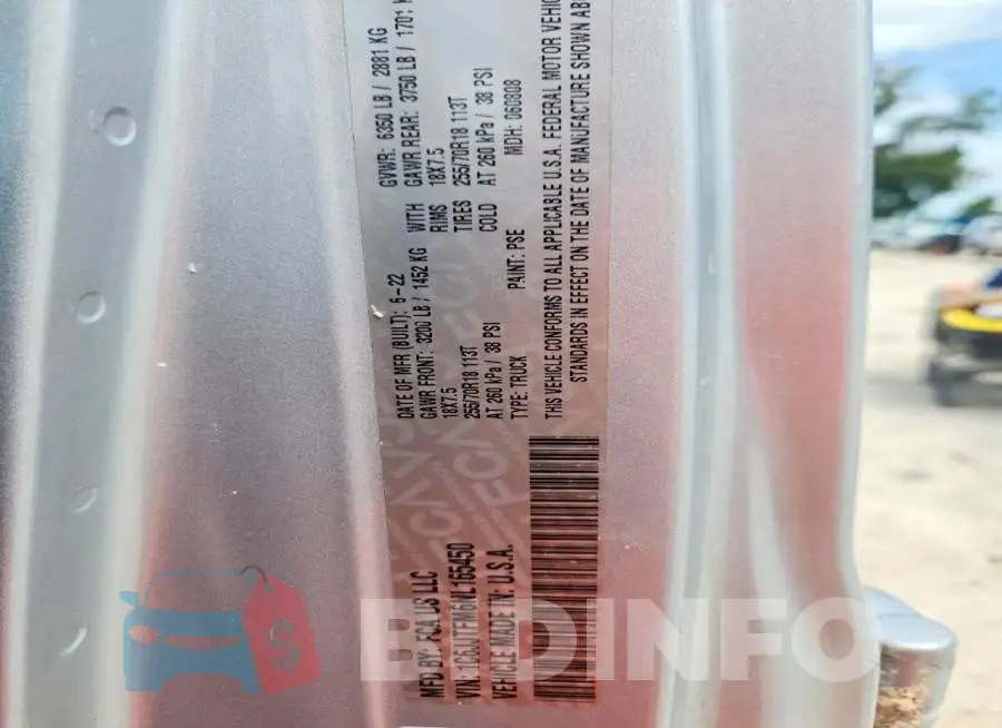 1C6JJTFM6NL165450 Photo# 13