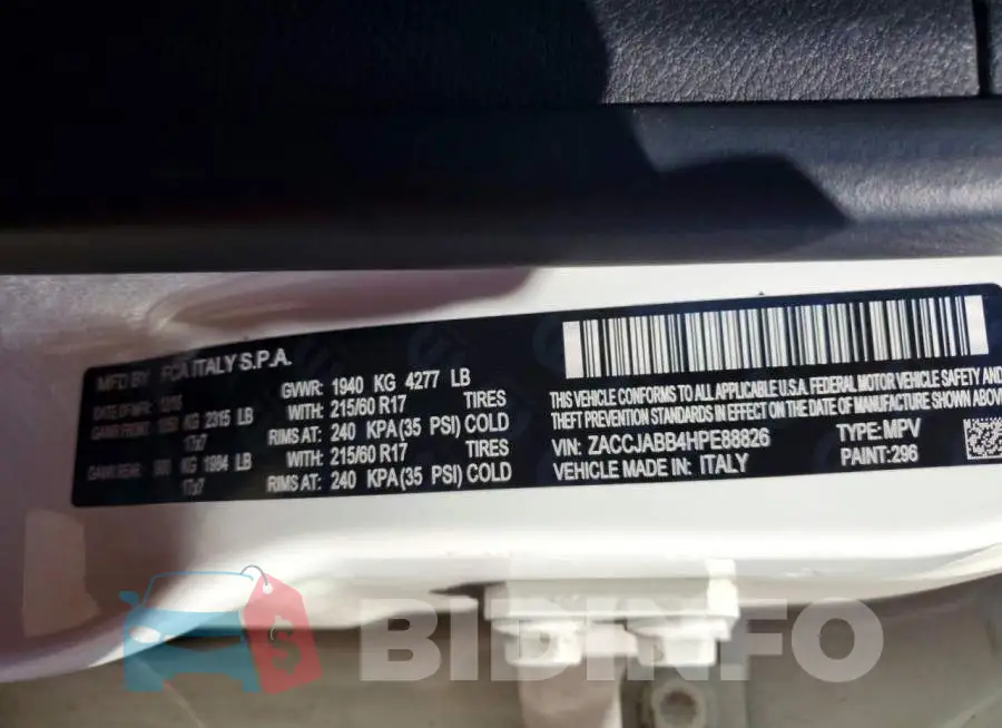 ZACCJABB4HPE88826 Photo# 12