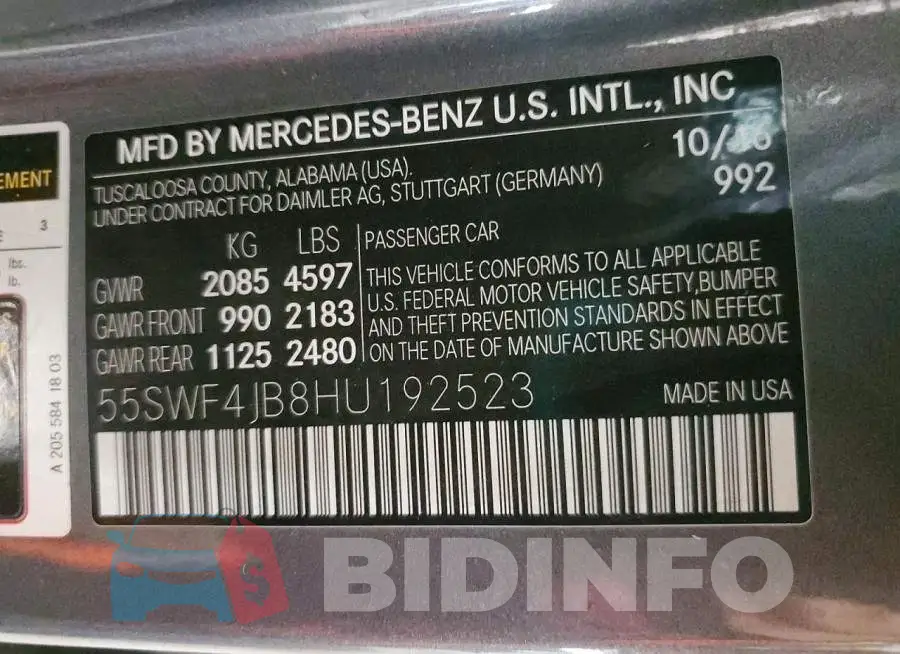 55SWF4JB8HU192523 Photo# 12