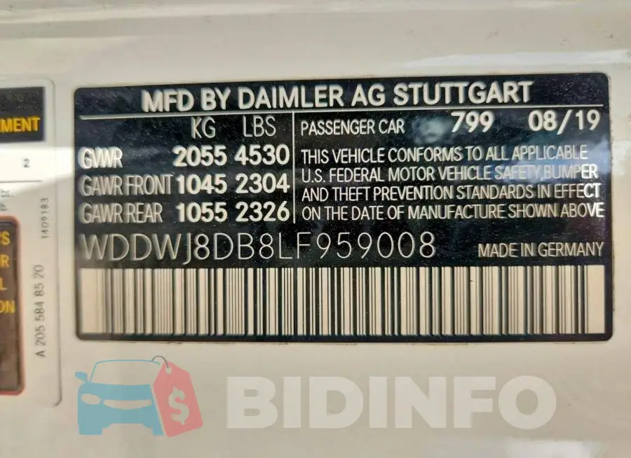 WDDWJ8DB8LF959008 Photo# 12