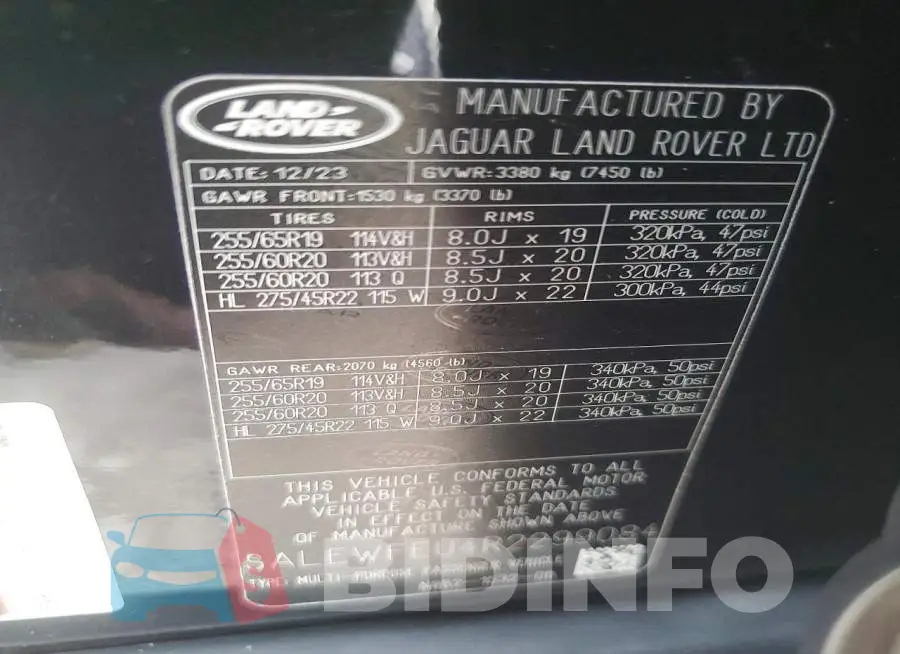 SALEWFEU4R2299084 Photo# 14