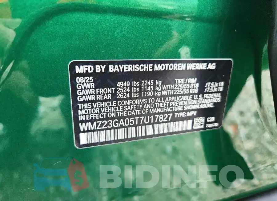 WMZ23GA05T7U17827 Photo# 13