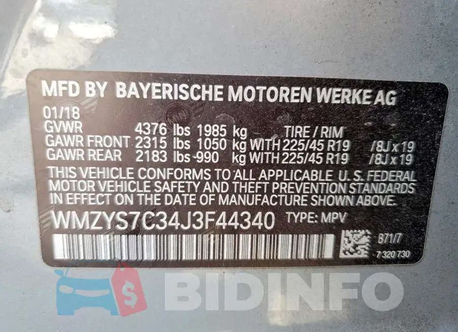 WMZYS7C34J3F44340 Photo# 14