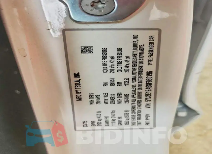 5YJ3E1EA6SF980196 Photo# 14