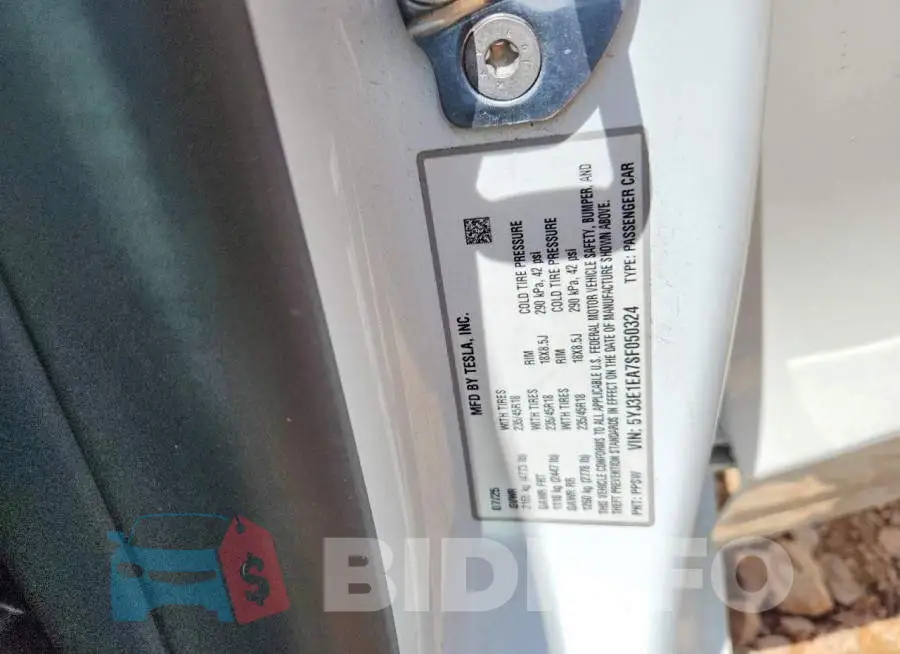 5YJ3E1EA7SF050324 Photo# 12