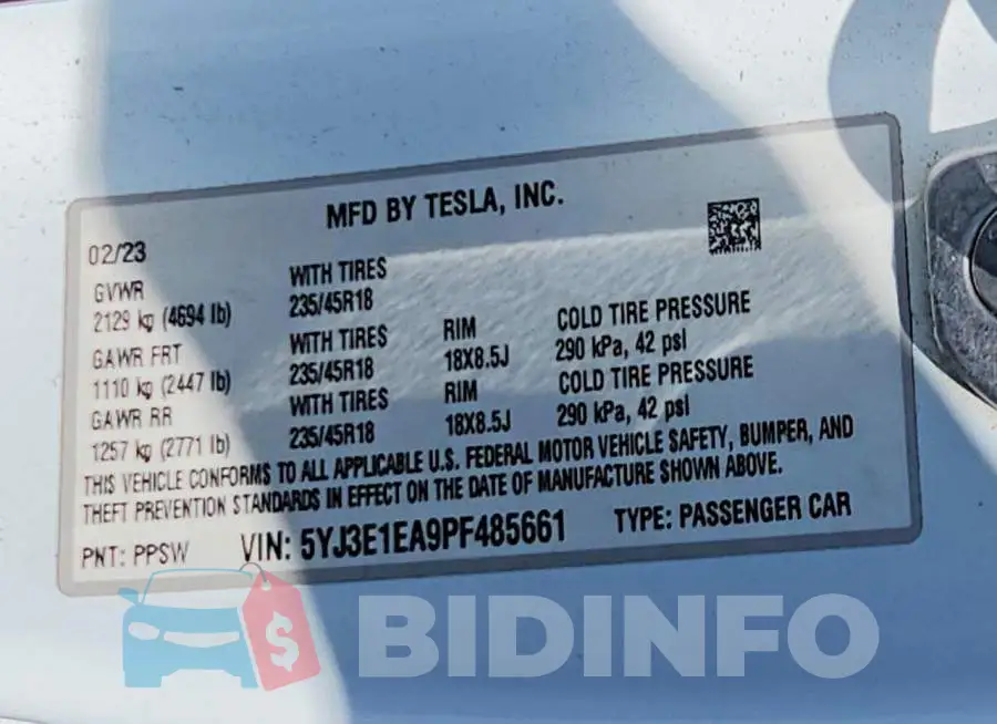 5YJ3E1EA9PF485661 Photo# 12