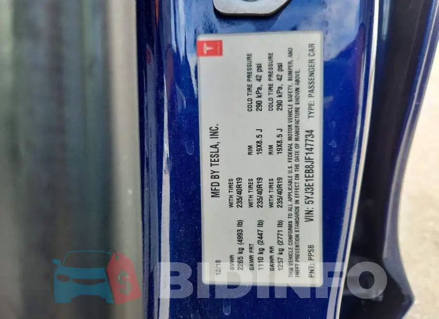 5YJ3E1EB8JF147734 Photo# 12
