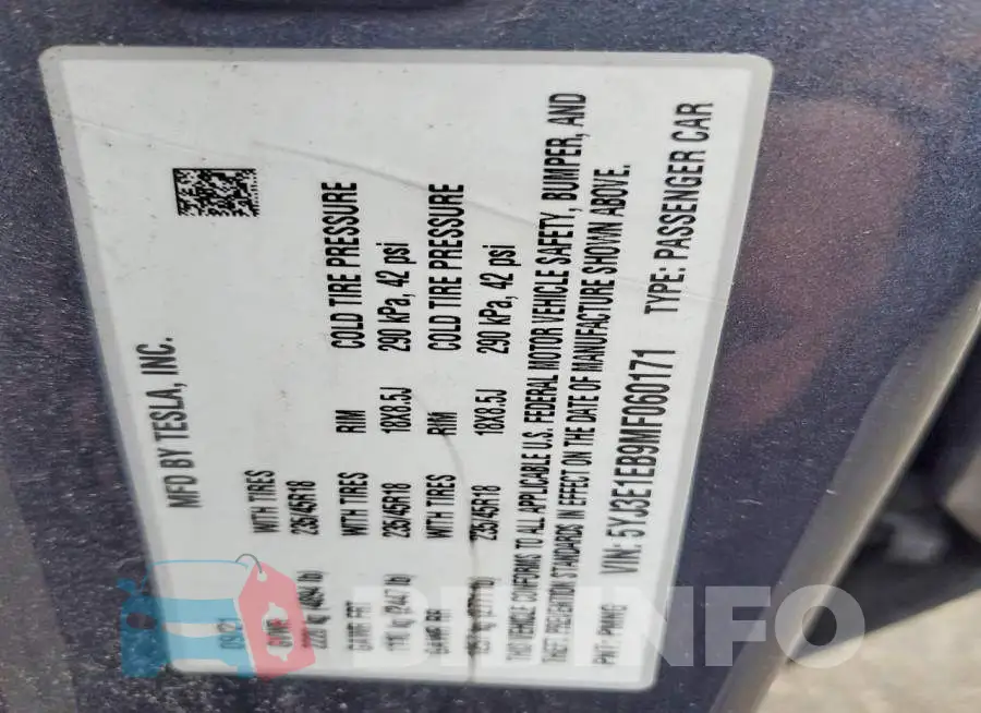 5YJ3E1EB9MF060171 Photo# 12