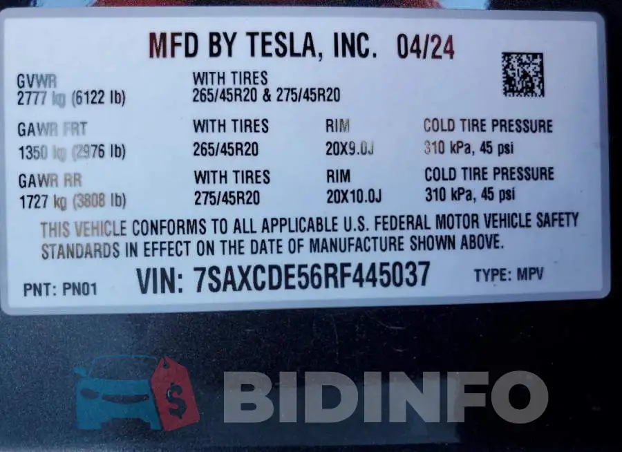 7SAXCDE56RF445037 Photo# 12