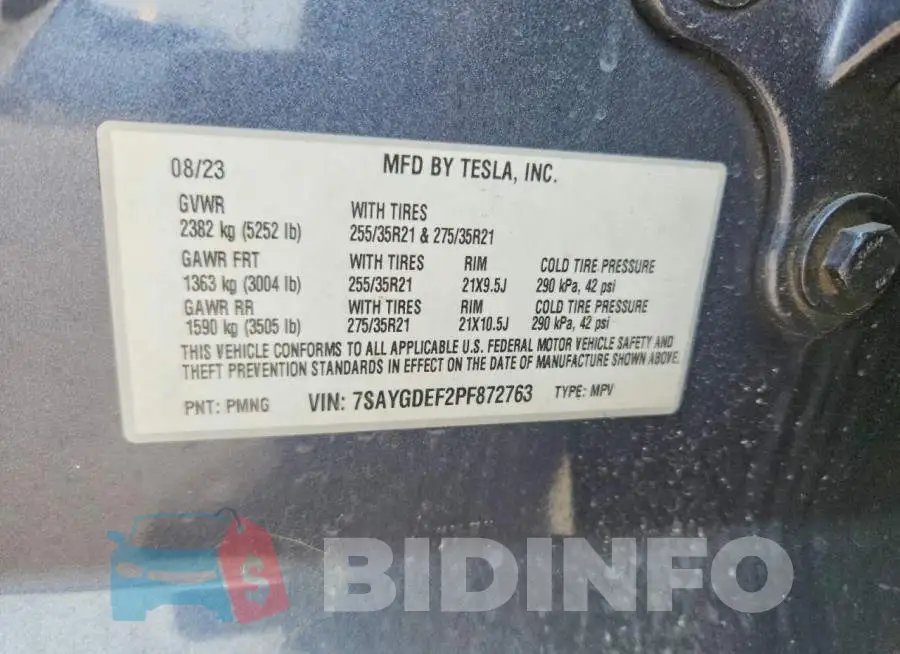 7SAYGDEF2PF872763 Photo# 12