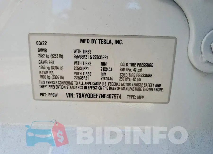7SAYGDEF7NF407974 Photo# 12
