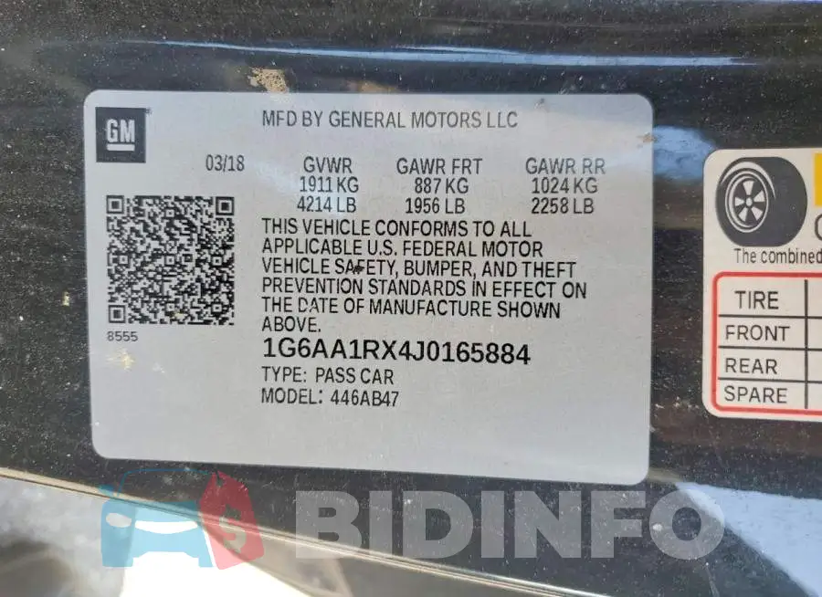 1G6AA1RX4J0165884 Photo# 12
