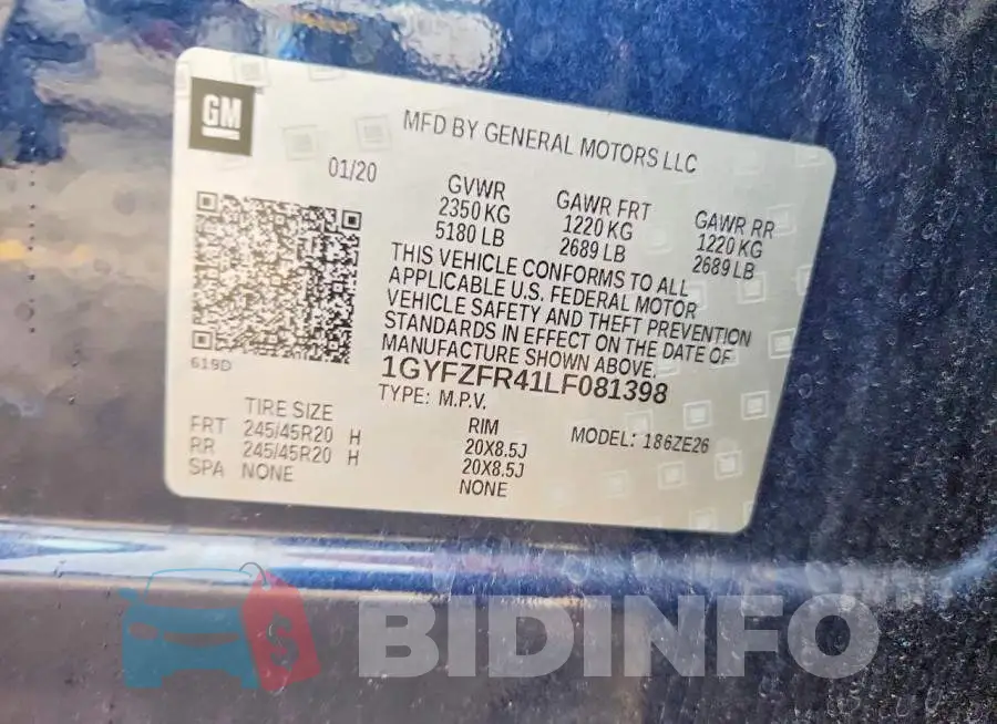 1GYFZFR41LF081398 Photo# 12